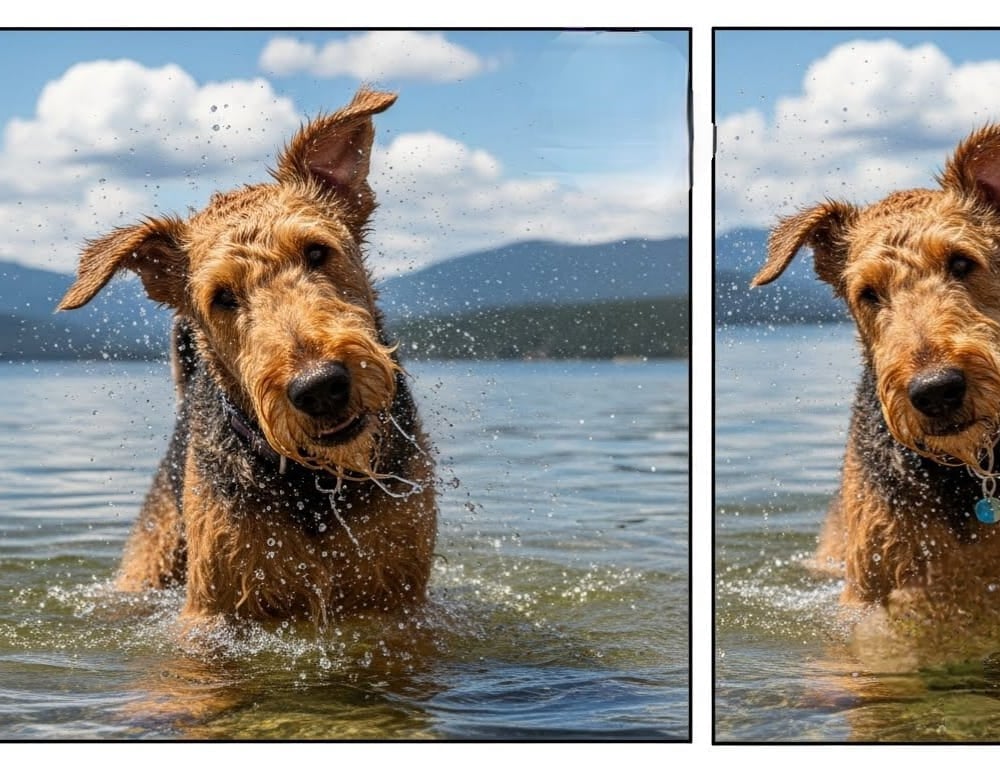 Airedale Terrier dog breed - England - LARGE