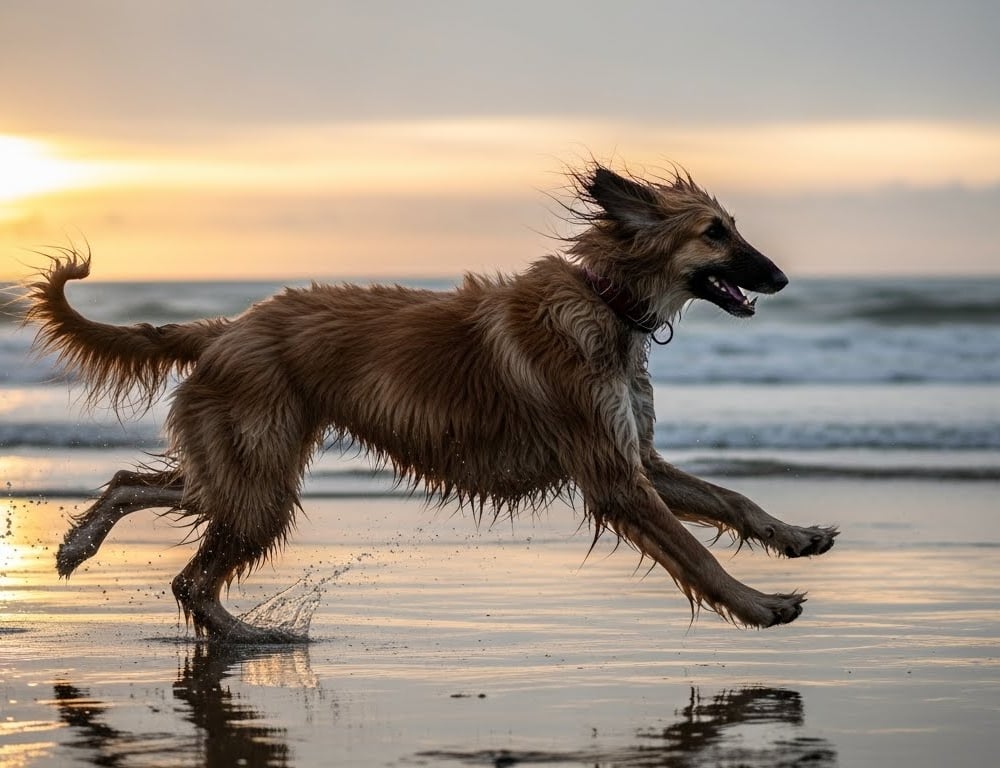 Afghan Hound dog breed - Afghanistan, Pakistan, India - LARGE