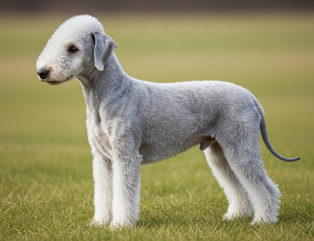 Bedlington Terrier dog breed - England - SMALL